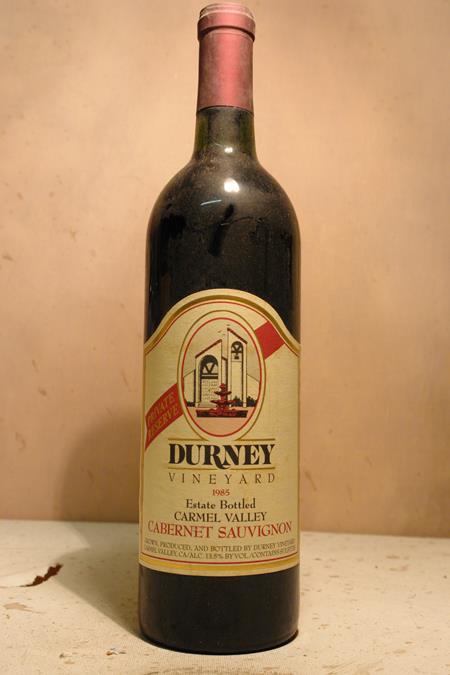Durney Vineyards Carmel Valley Cabernet Sauvignon Private Reserve 1985