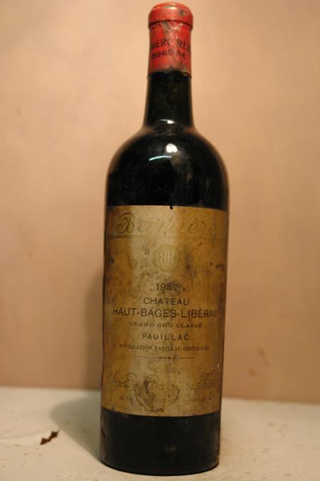 Château Haut-Bages Liberal Pauillac 1957