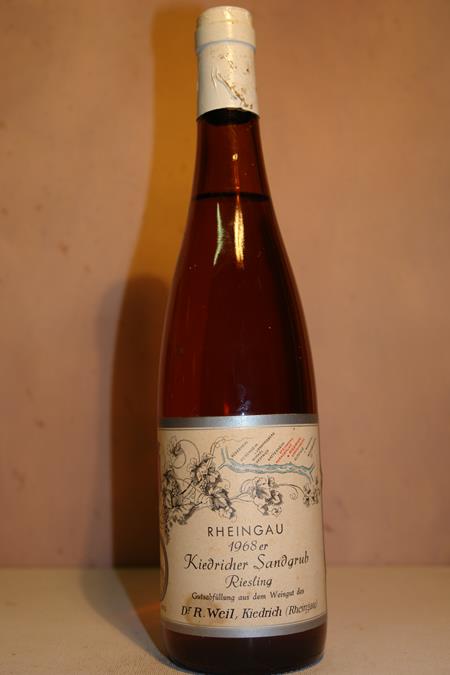Robert Weil - Kiedricher Sandgrub Riesling naturrein 1968