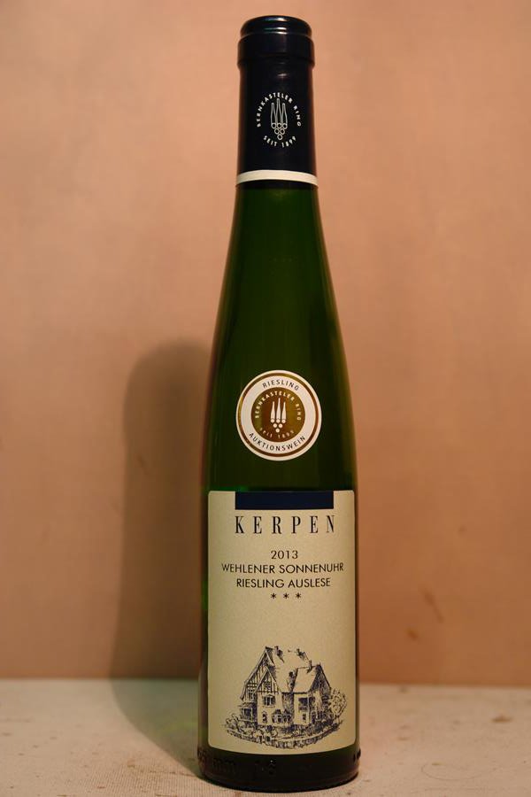 Kerpen - Wehlener Sonnenuhr Riesling Auslese *** (3 STAR) 2013 Versteigerungswein 375ml