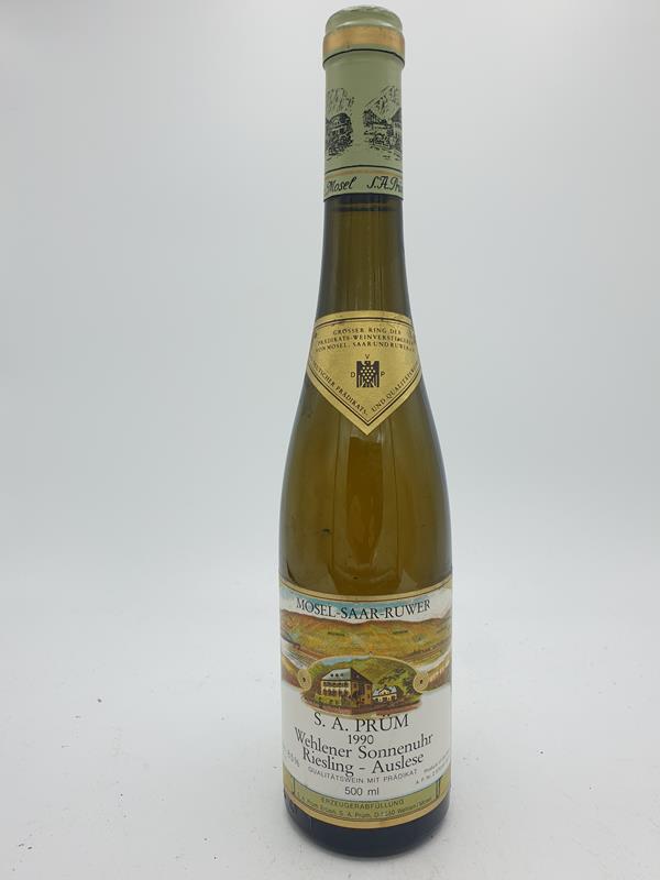 S. A. Prüm - Wehlener Sonnenuhr Riesling Auslese 1990 500ml