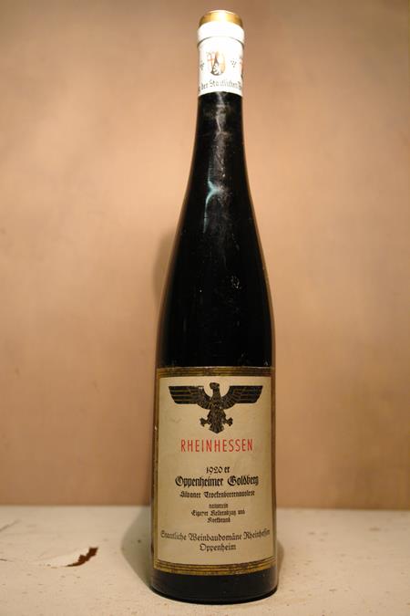 Staatliche Weinbaudomäne Rheinhessen - Oppenheimer Goldberg Silvaner Trockenbeerenauslese naturrein 1920