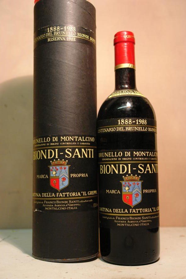 Biondi Santi - Brunello di Montalcino 'Il Greppo' RISERVA N° 12370 1982 OC Reserve 1888