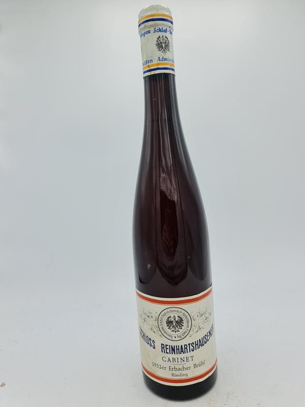 Schloss Reinhartshausen - Erbacher Brühl Riesling Cabinet 1932 'ex estate treasure chamber 2018'