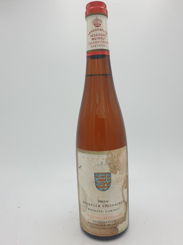Landgräflich Hessiches Weingut Johannisberg 'Prinz von Hessen' - Winkeler Steinacker Riesling Cabinet 1962