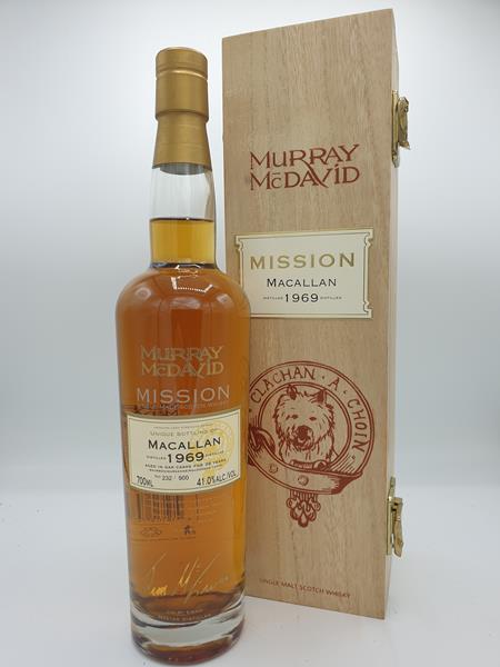 Macallan 1969 36 YEARS OLD Single Malt Scotch Whisky bottled 2005 Murray McDavid Mission 41% alc by vol 70cl with wooden box bt N° 232 of 900