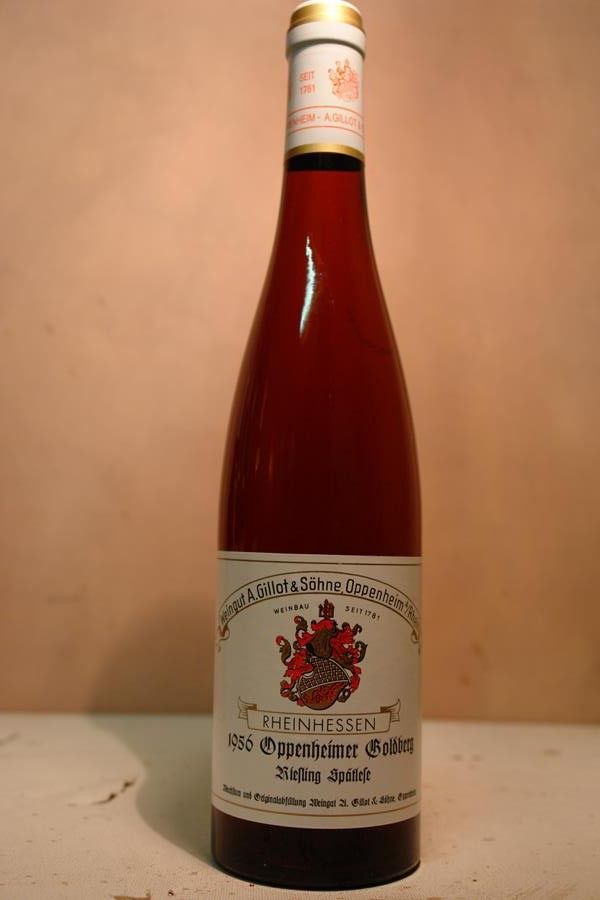 Weingut A.Gillot & Söhne - Oppenheimer Goldberg Riesling Spätlese 1956