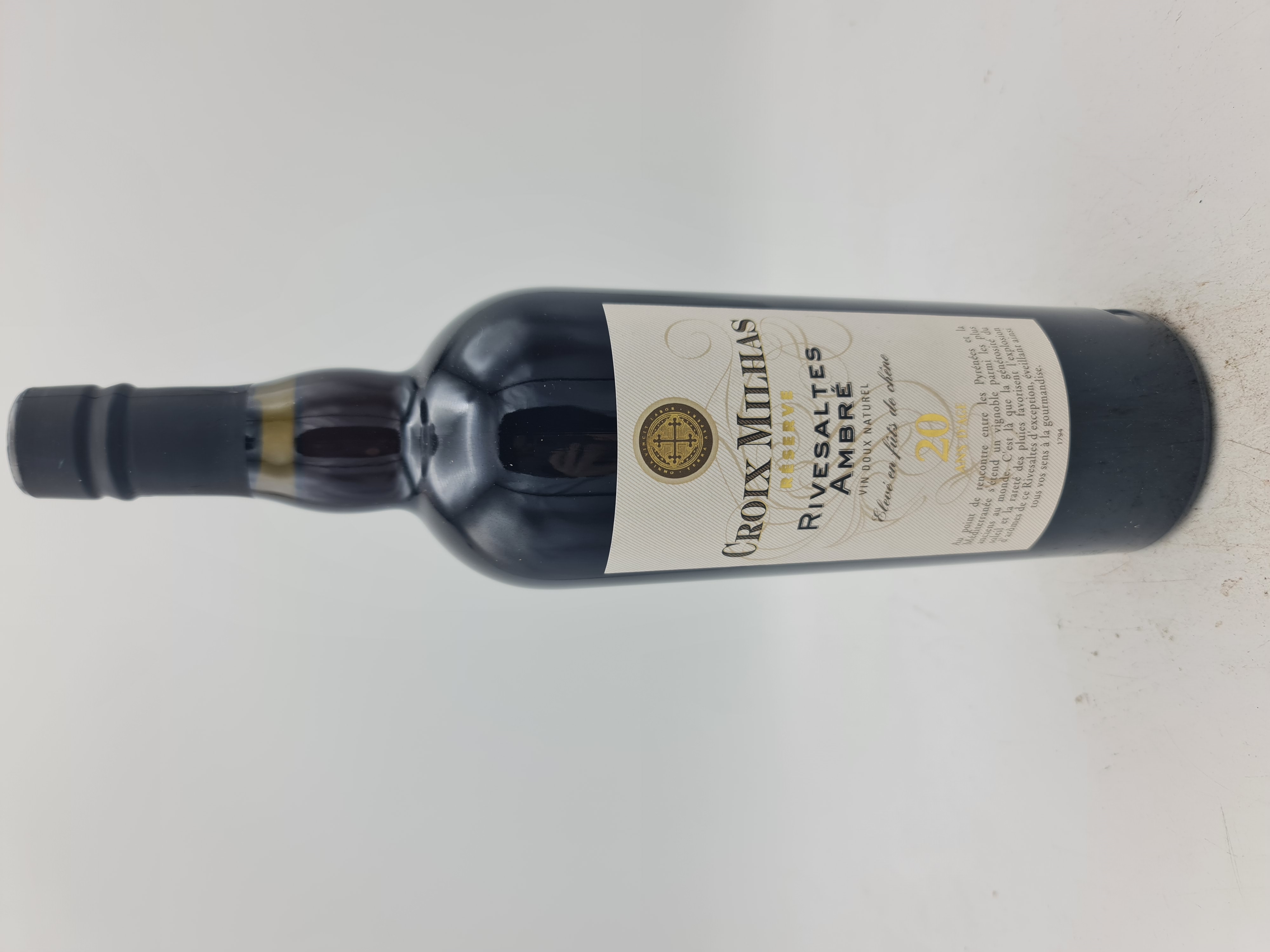 Croix Milhas Spécial Réserve Rivesaltes Ambré 20 Ans d'Age 16,5 alc by vol NV