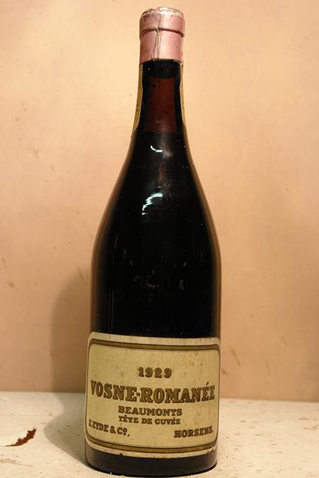 Leyde & Co - Vosne-Romanée Beaumonts 'Tete de Cuvée' 1929
