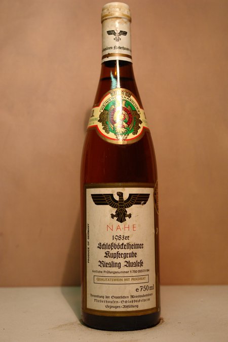 Staatliche Weinbaudomäne Niederhausen Schlossböckelheim - Schlossböckelheimer Kupfergrube Riesling Auslese 1983