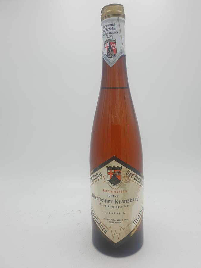 Staatliche Weinbaudomäne Mainz - Niersteiner Kranzberg Spätlese 1959