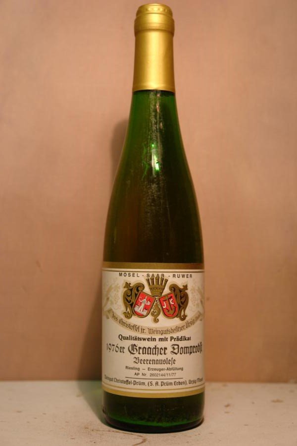 Jos. Christoffel Jr. (Christoffel-Prüm) - Graacher Domprobst Riesling Beerenauslese Goldkapsel 1976