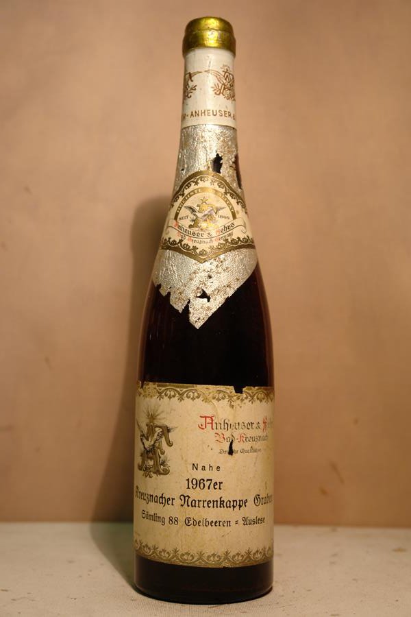 Anheuser & Fehrs - Kreuznacher Narrenkappe Graben Scheurebe (Sämling 88) Edelbeerenauslese 1967