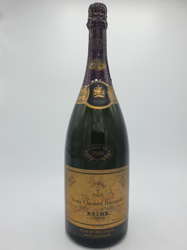 Veuve Clicquot-Ponsardin Brut gold label 'Carte D´Or' 1980 MAGNUM 1500ml