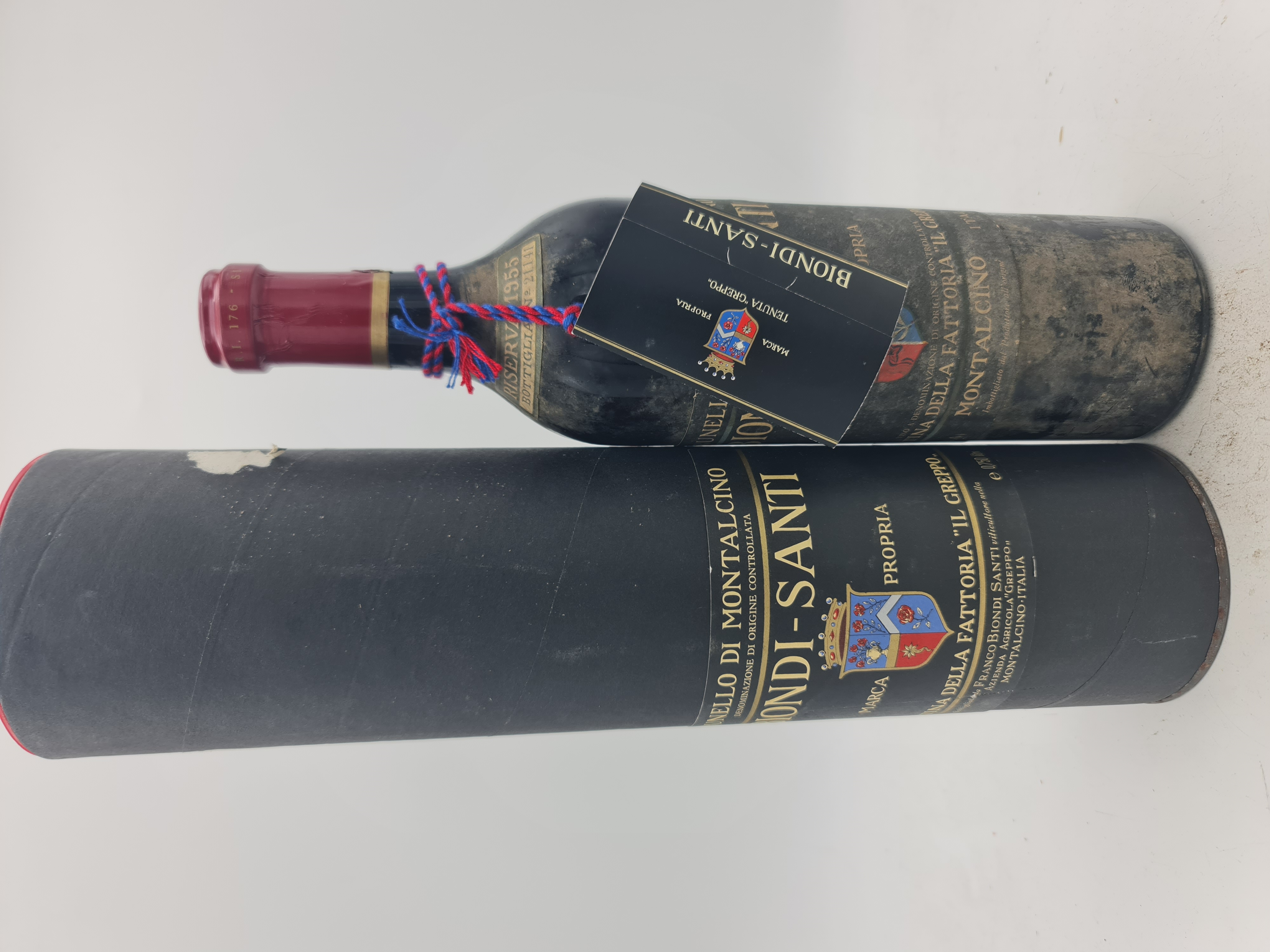 Biondi Santi - Brunello di Montalcino 'Il Greppo' RISERVA N° 21141 1955 'Certificato Di Ricolmatura Franco Biondi Santi Year 2000'