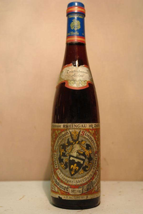 Freiherr Langwerth von Simmern - Hattenheimer Mannenberg Riesling Trockenbeerenauslese 1971