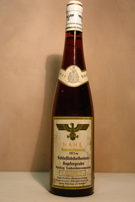 Staatliche Weinbaudomäne Niederhausen Schlossböckelheim - Schlossböckelheimer Kupfergrube Riesling Trockenbeerenauslese 1953