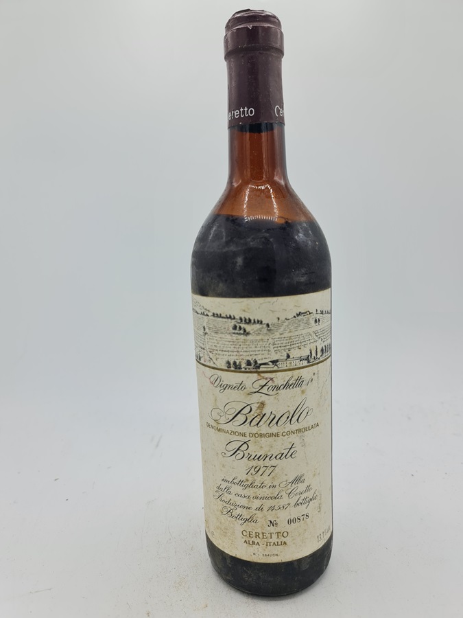 Ceretto - Vigneto Zonchetta Barolo Brunate DOCG 1977