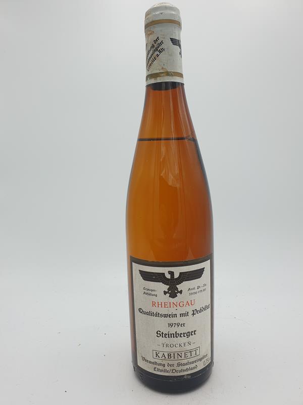 Hessische Staatsweingüter Kloster Eberbach - Steinberger Riesling kabinett trocken dry 1979