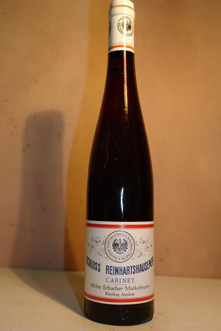 Schloss Reinhartshausen - Erbacher Marcobrunn Riesling Auslese Cabinet 1915 'ex estate treasure chamber 2018'