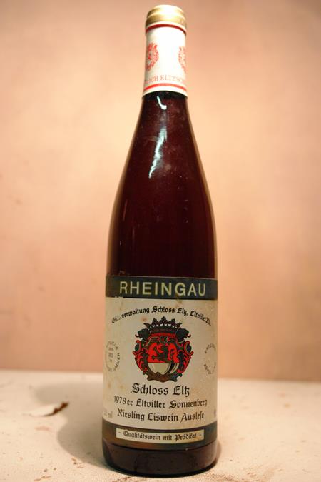 Schloss Eltz - Eltviller Sonnenberg Riesling Eiswein Beerenauslese 1978