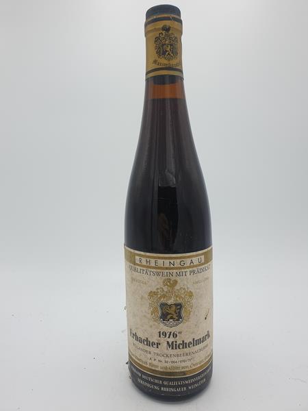 Eberhart Ritter und Edler von Oetinger - Erbacher Michelmark Ruländer Trockenbeerenauslese 1976