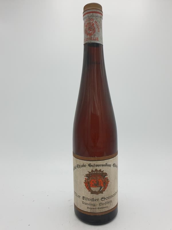 Schloss Eltz - Eltviller Sonnenberg Riesling Spätlese 1952