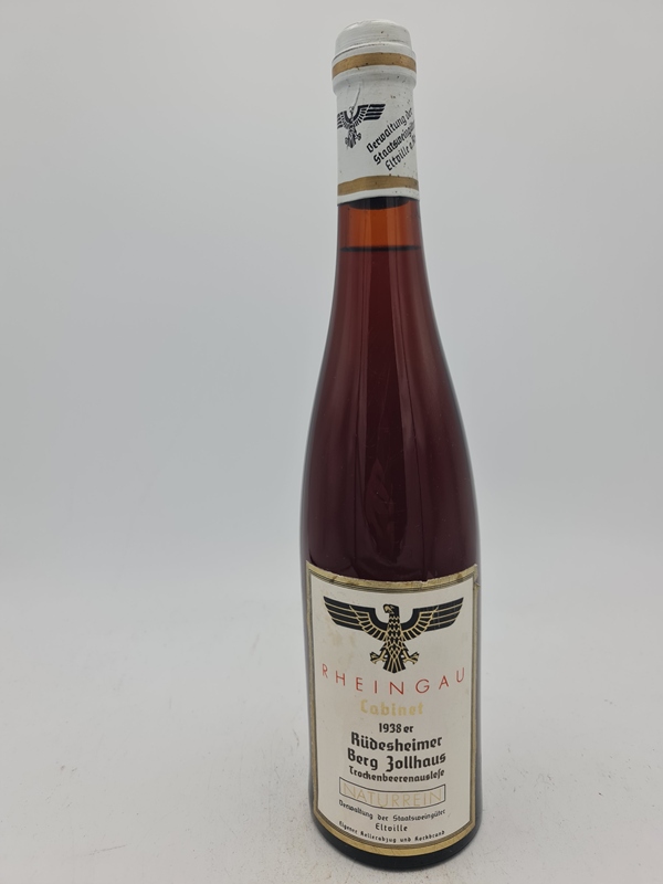 Hessische Staatsweingüter Kloster Eberbach - Rüdesheimer Berg Zollhaus Riesling Trockenbeerenauslese 1938