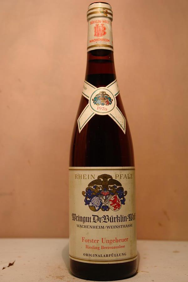 Dr. Bürklin Wolf - Forster Ungeheuer Riesling Beerenauslese 1970