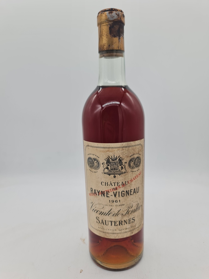 Château Rayne Vigneau 1er Cru Sauternes 1961