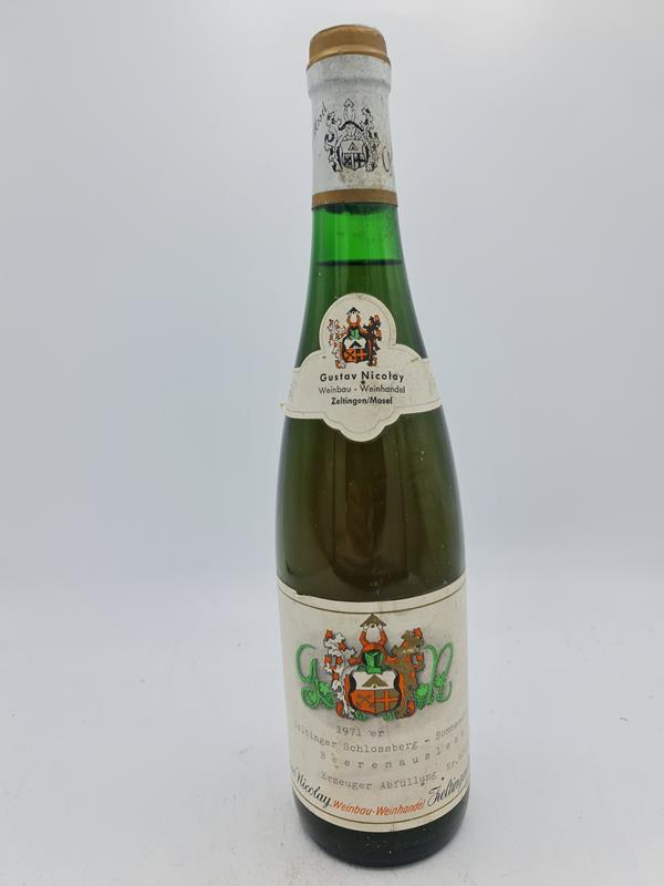 Gustav Nicolay - Zeltinger Schlossberg-Sonnenuhr Riesling Beerenauslese 1971