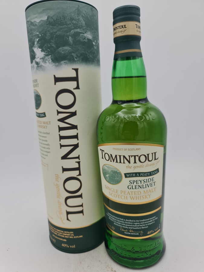 Tomintoul bottled 2014 Single Malt Scotch Whisky 'With a Peaty Tang' 40% alc by vol 700ml OC