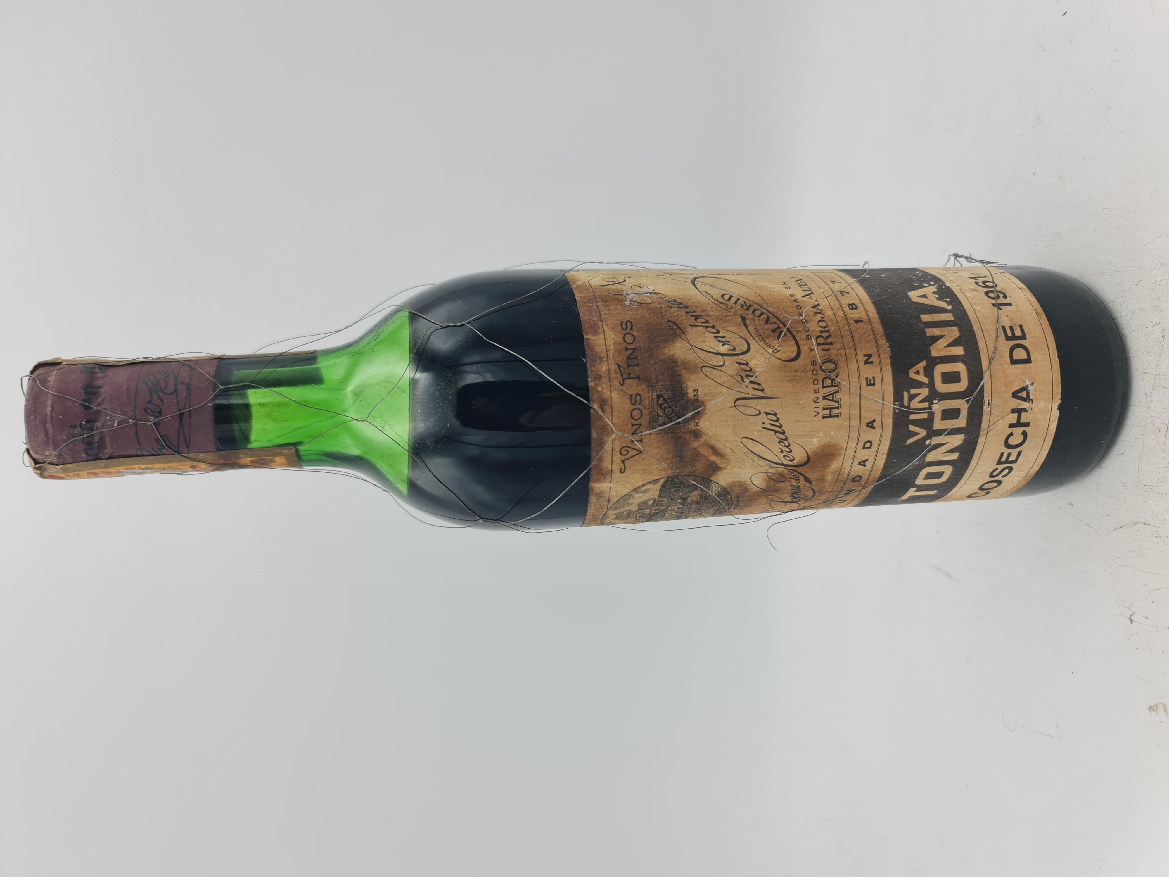 R. Lopez de Heredia Vina Tondonia Cosecha de 1961