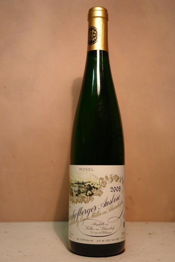 Egon Müller zu Scharzhof - Scharzhofberger Riesling Auslese Goldkapsel Versteigerungswein 2008