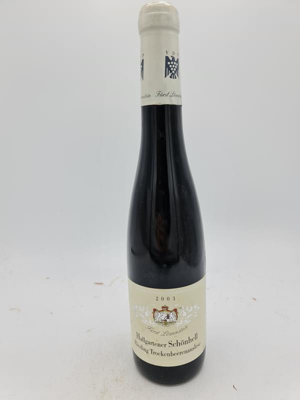 Fürstl Löwenstein - Hallgartener Schönhell Riesling Trockenbeerenauslese2003 375ml