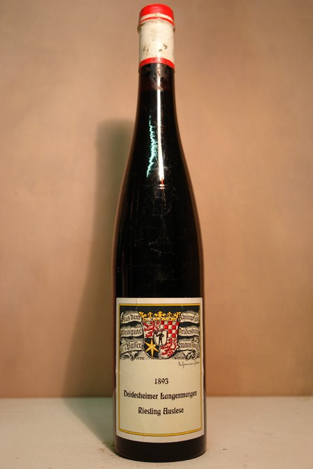 Dr. von Bassermann-Jordan - Deidesheimer Langenmorgen Riesling Auslese 1893