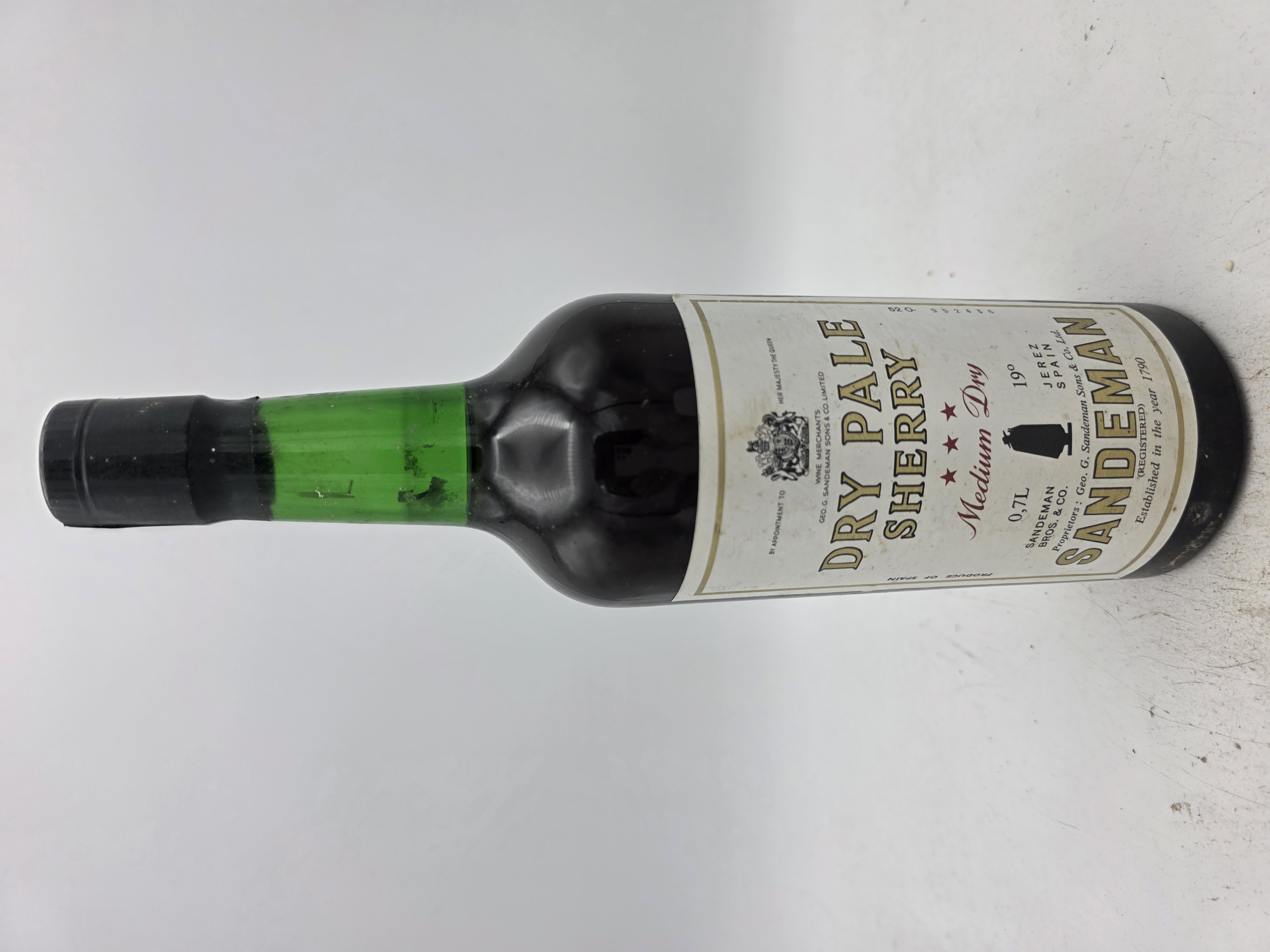 Sandman Dry Pale Sherry, Medium Dry, ‘release from the 1980s’