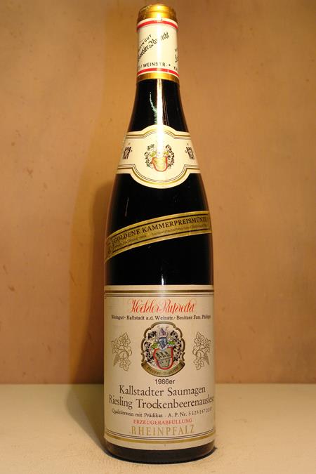 Weingut Köhler-Rupprecht - Kallstadter Saumagen Riesling Trockenbeerenauslese 1986