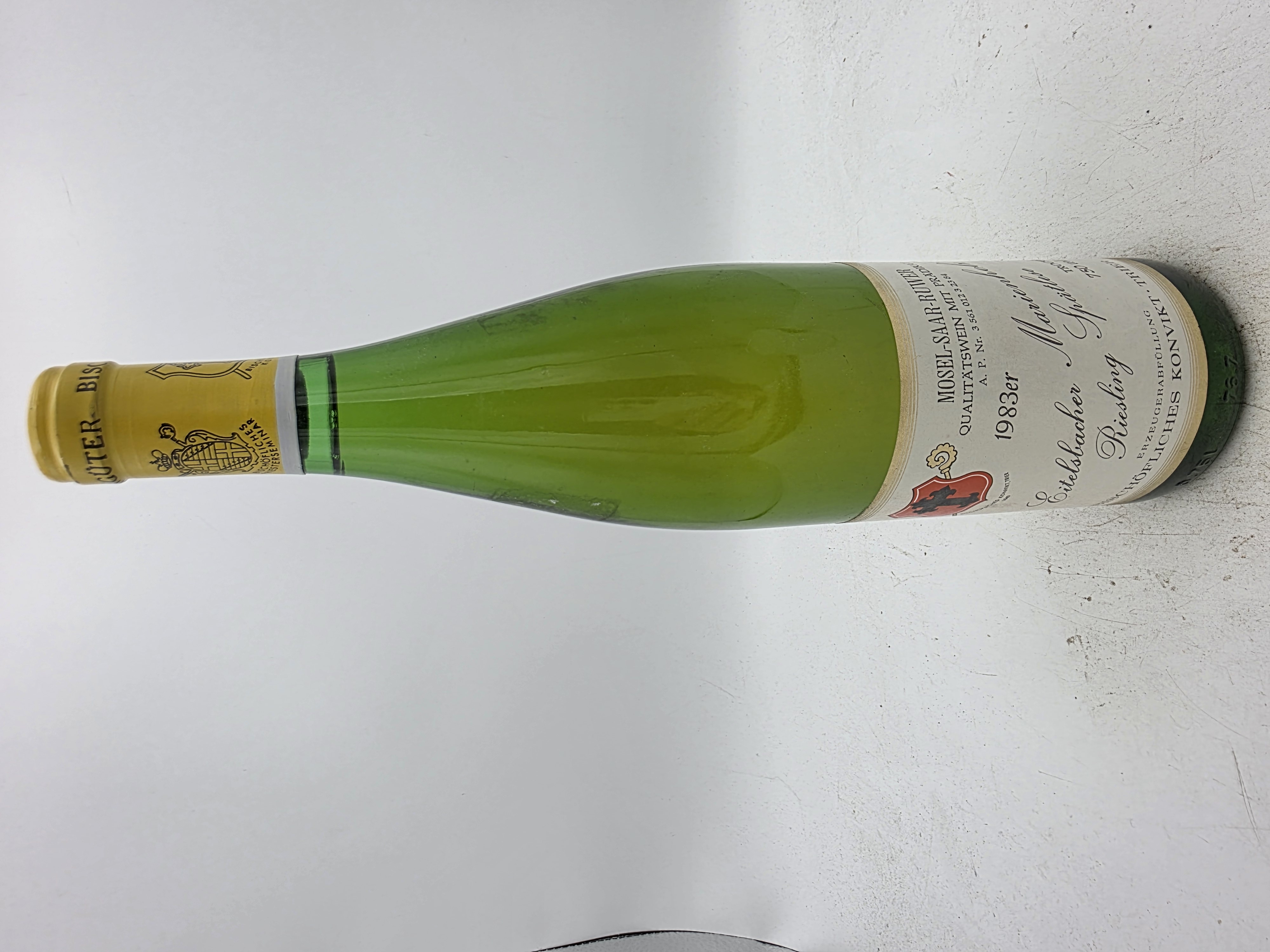 Bischöfliches Konvikt – Eitelsbacher Marienholz Riesling Spätlese, dry, 1983