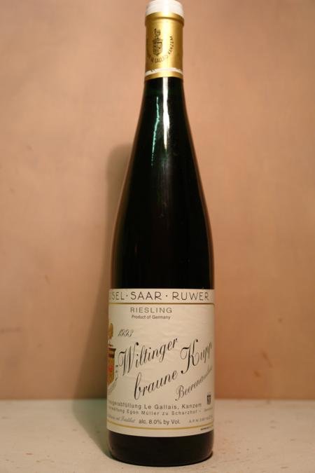 Le Gallais 'Egon Müller zu Scharzhof ' - Wiltinger braune Kupp Riesling Beerenauslese Goldkapsel Versteigerungswein 1993