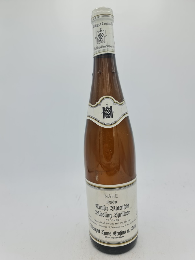 Dr. Crusius - Traiser Rotenfels Riesling Spätlese trocken dry 1989
