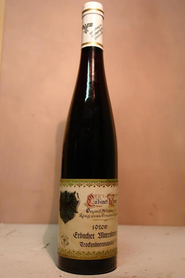 Königlich Preuss. Domänenkellerei - Erbacher Marcobrunner Riesling Trockenbeerenauslese Cabinet 1920