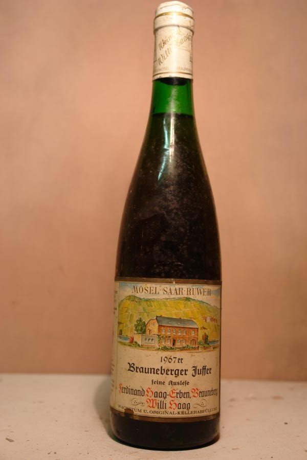 Willi Haag  - Brauneberger Juffer Riesling feine Auslese 1967
