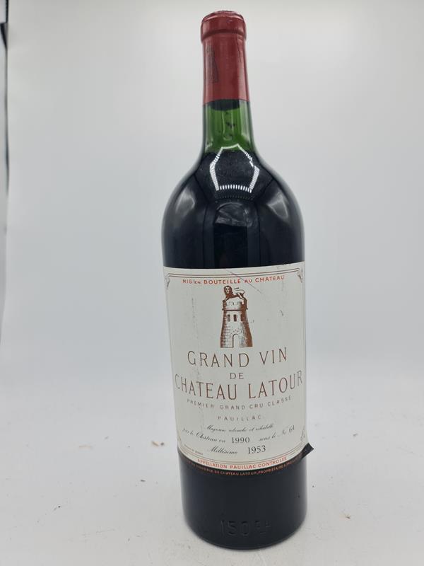 Château Latour 1953 MAGNUM 1500ml réhabillée par le Château en 1990 sous le N°64