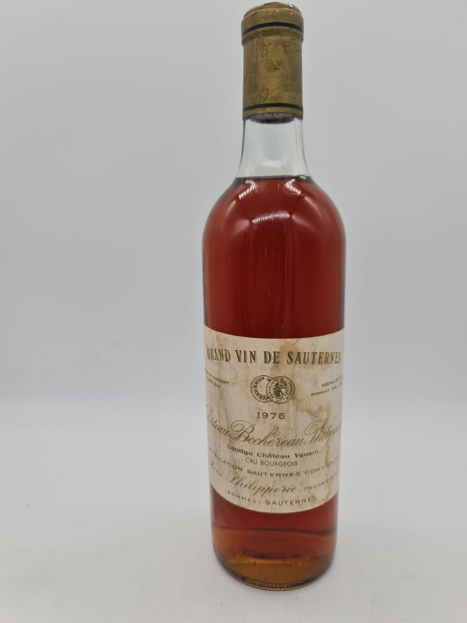 Château Bechereau Philipperie Grand Vin de Sauternes 1976
