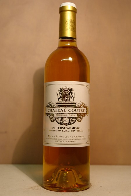 Château Coutet à Barsac 2003