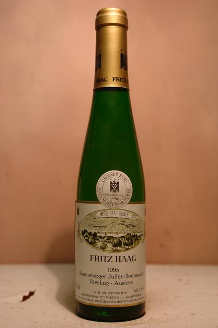 Fritz Haag - Brauneberger Juffer-Sonnenuhr Riesling Auslese Lange Goldkapsel Versteigerungswein 1995 375ml