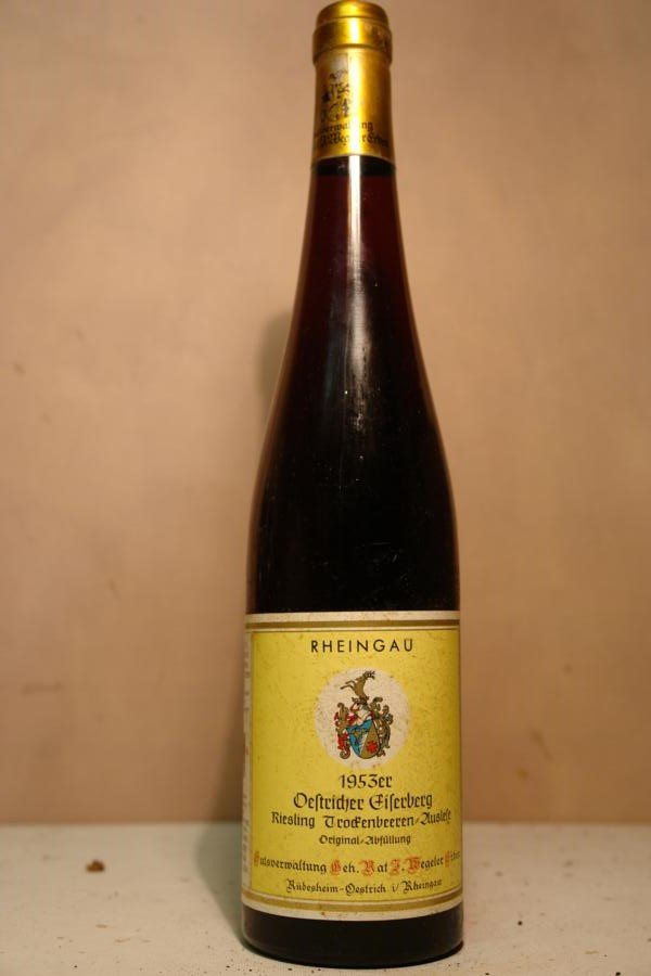 Gutsverwaltung Geheimrat J. Wegeler Deinhard - Oestricher Eiserberg Riesling Trockenbeerenauslese 1953