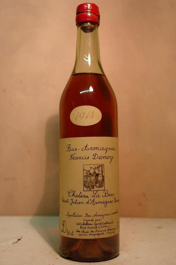 Francis Darroze Chateau La Brise Vintage Bas Armagnac 1914 700ml 43% alc. by vol.