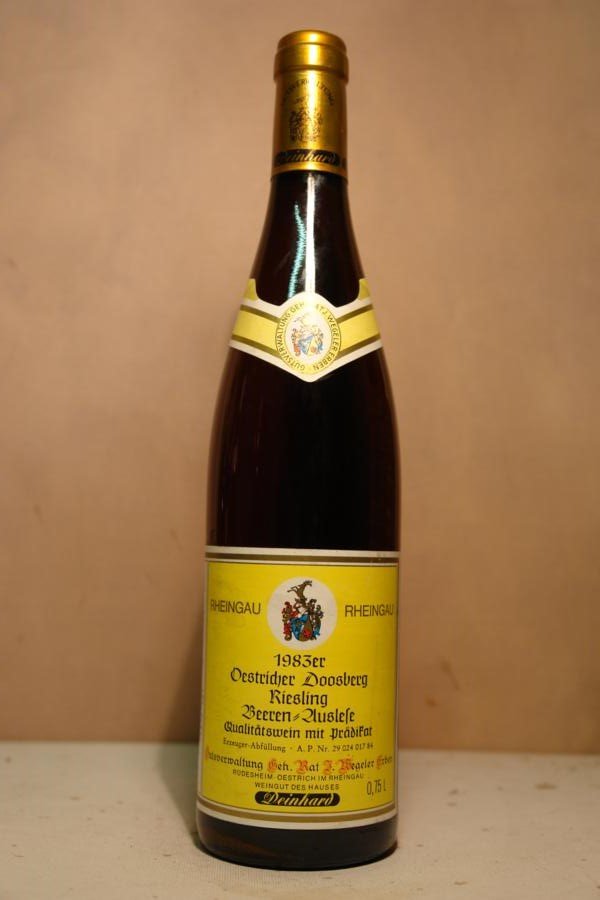 Gutsverwaltung Geheimrat J. Wegeler Deinhard - Östricher Doosberg Riesling Beerenauslese 1983